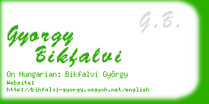 gyorgy bikfalvi business card