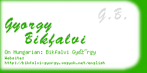 gyorgy bikfalvi business card